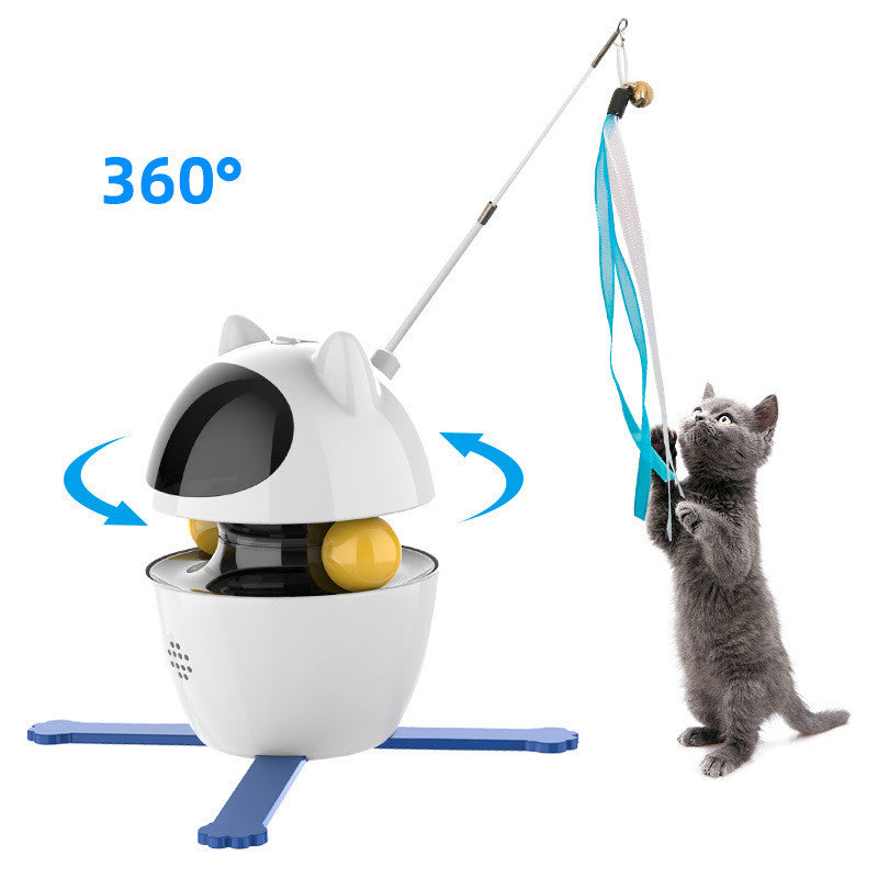 Smart Automatic Cat Toy – Interactive Stick & Treat Ball Set