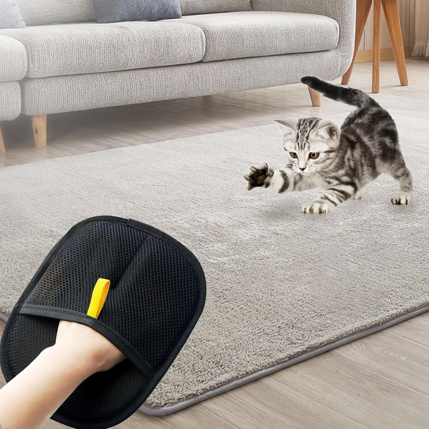 Pet Hair Removal Gloves – Electrostatic Brush for Cats & Dogs