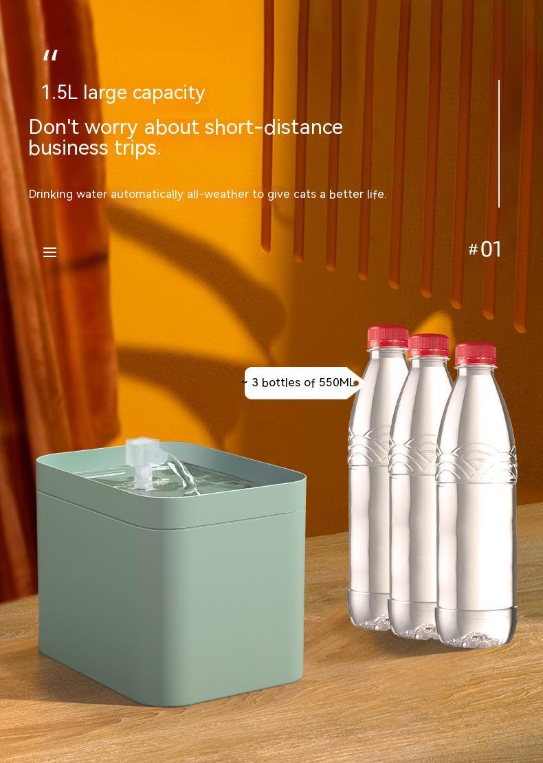 Automatic Pet Water Fountain – Live Filter Dispenser for Cats & Dogs