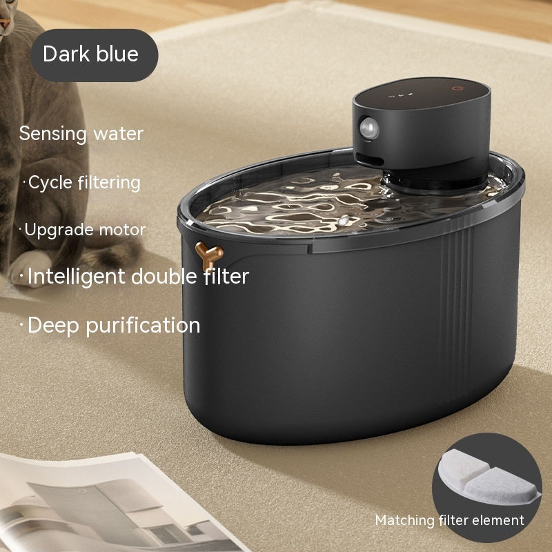 Smart Wireless Pet Water Fountain – Silent Cat & Dog Dispenser