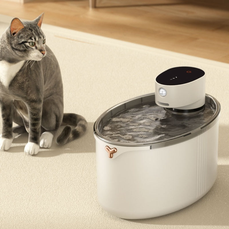 Smart Wireless Pet Water Fountain – Silent Cat & Dog Dispenser
