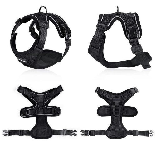 Escape-Proof Cat Harness & Car Seatbelt – Adjustable Reflective Mesh Vest