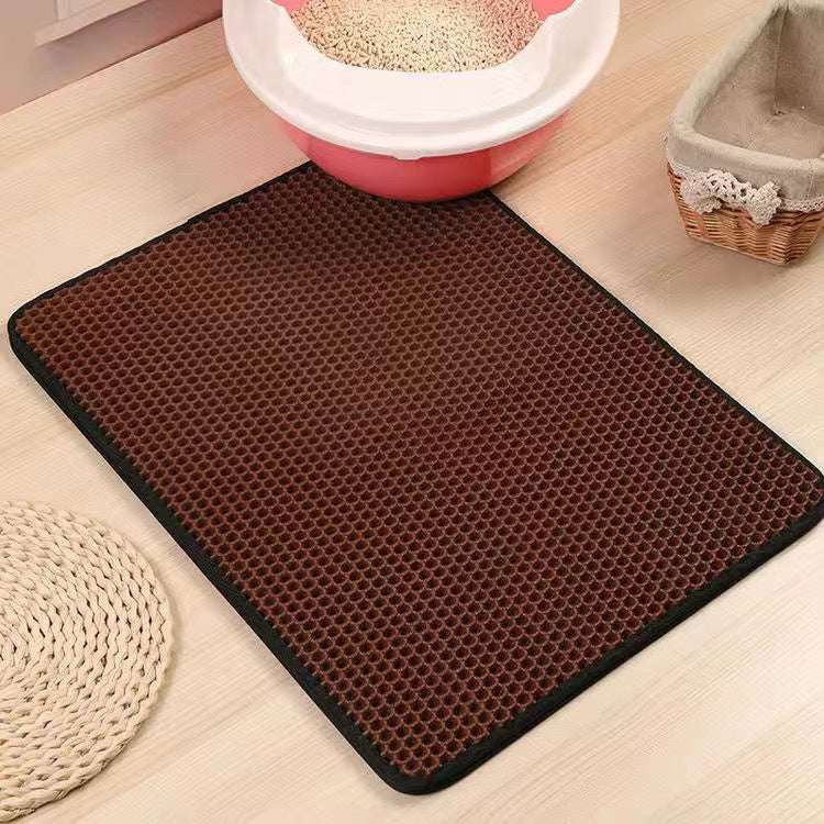 Double Layer Waterproof Cat Litter Mat – EVA Non-Slip Design