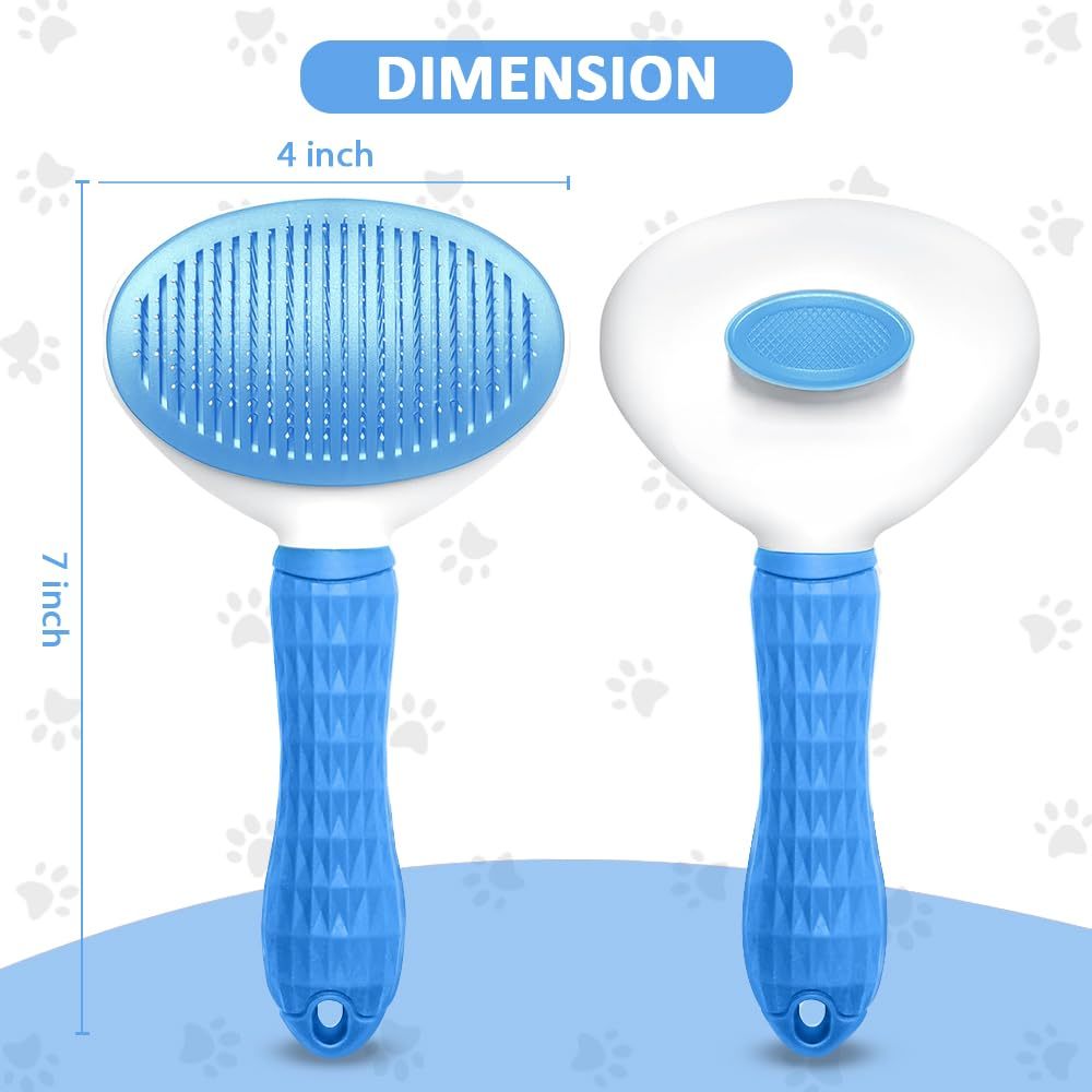 Self-Cleaning Cat Brush – Hair Removal Tool for Long & Short Fur