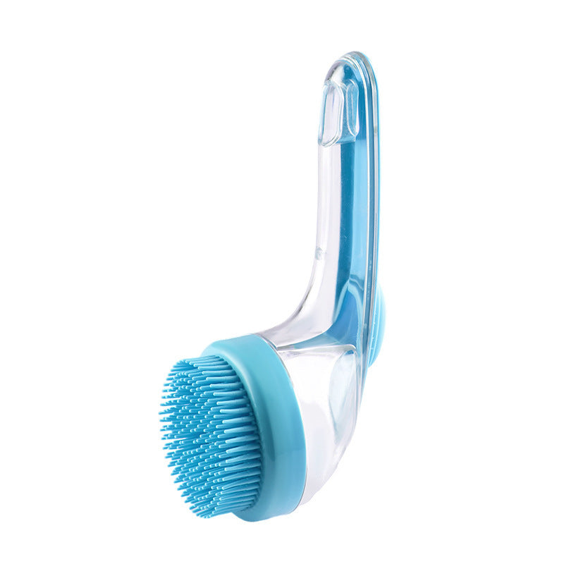Long Handle Pet Bath Brush – Grooming Comb for Dogs & Cats