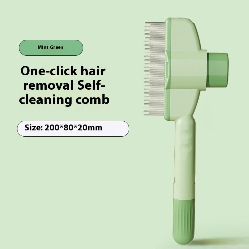 Professional Pet Grooming Comb – With Release Button for Cats & Dogs