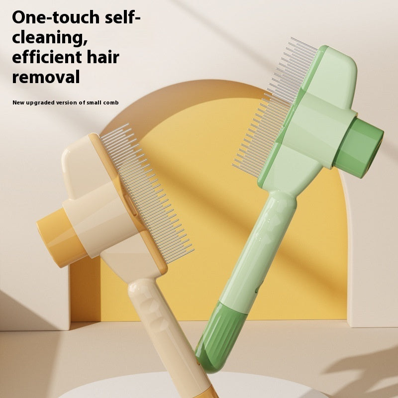 Professional Pet Grooming Comb – With Release Button for Cats & Dogs