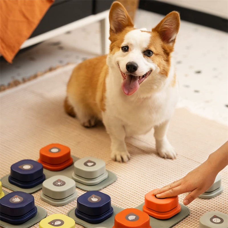 Recordable Pet Talking Button – Communication Toy for Dogs & Cats