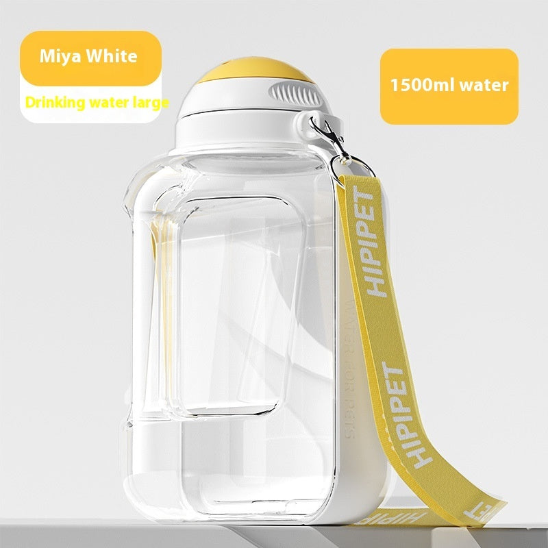2-in-1 Portable Pet Water & Food Bottle – Travel Cup for Dogs & Cats