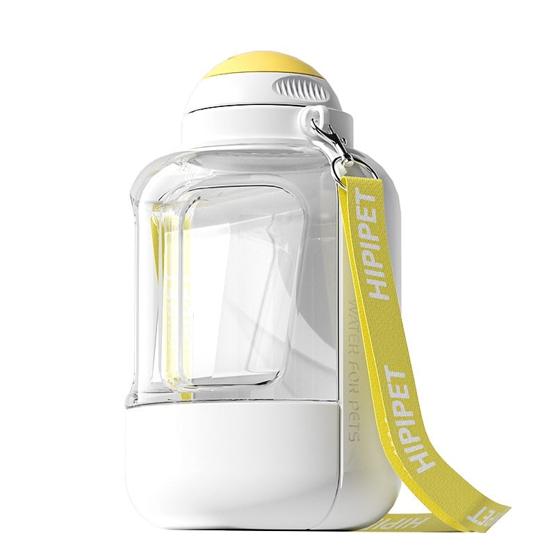 2-in-1 Portable Pet Water & Food Bottle – Travel Cup for Dogs & Cats