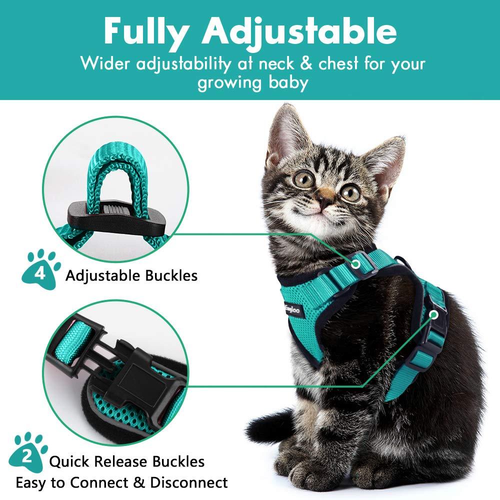Escape-Proof Cat Harness & Car Seatbelt – Adjustable Reflective Mesh Vest