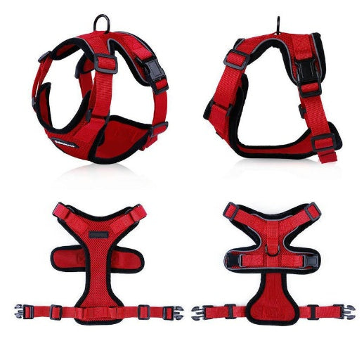 Escape-Proof Cat Harness & Car Seatbelt – Adjustable Reflective Mesh Vest