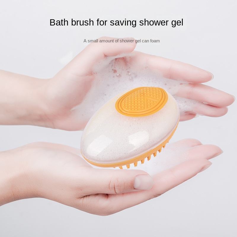 2-in-1 Dog Bath Brush & Massage Grooming Tool