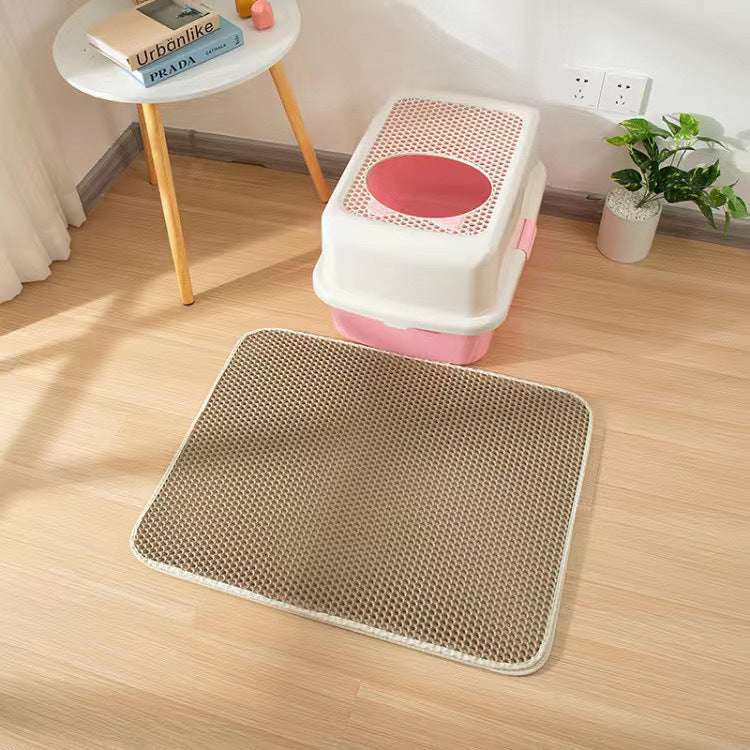 Double Layer Waterproof Cat Litter Mat – EVA Non-Slip Design