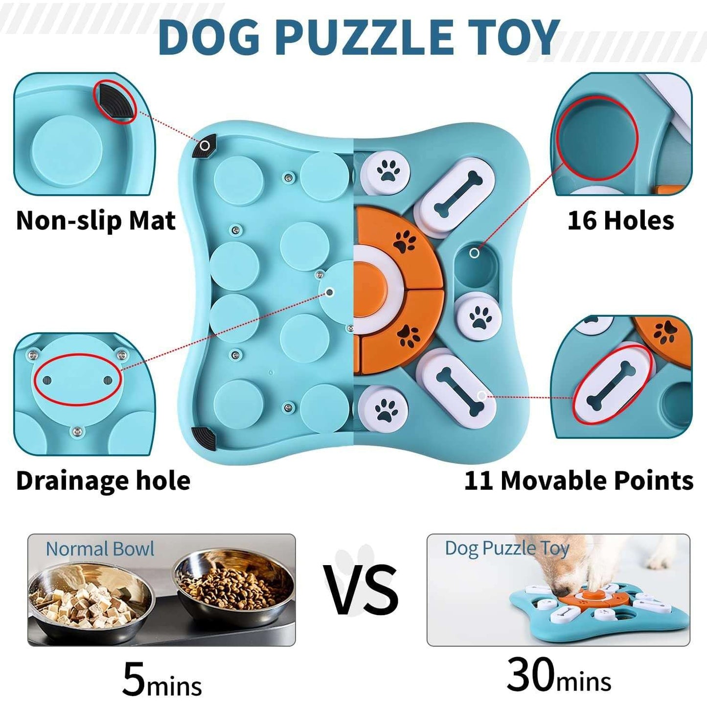 Interactive Educational Dog Toy – Creative Pet Training Toy