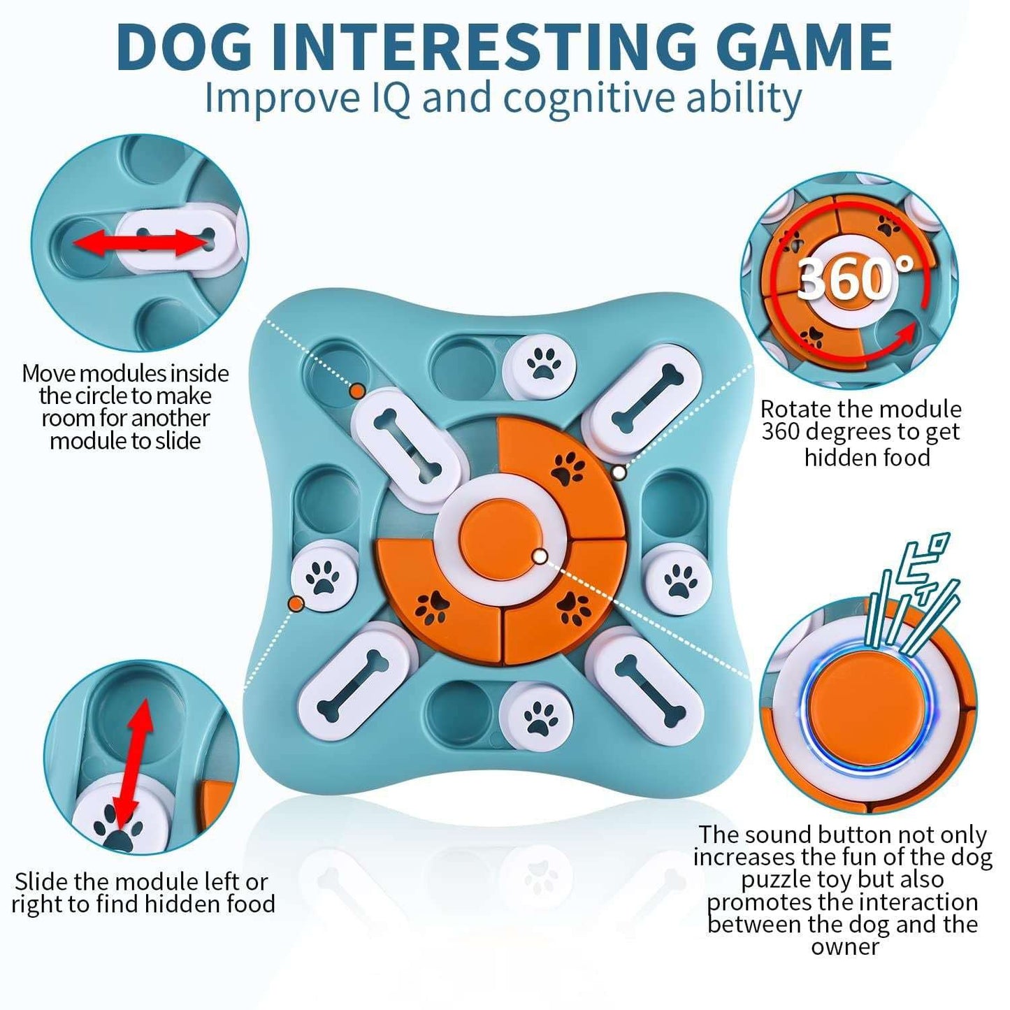 Interactive Educational Dog Toy – Creative Pet Training Toy