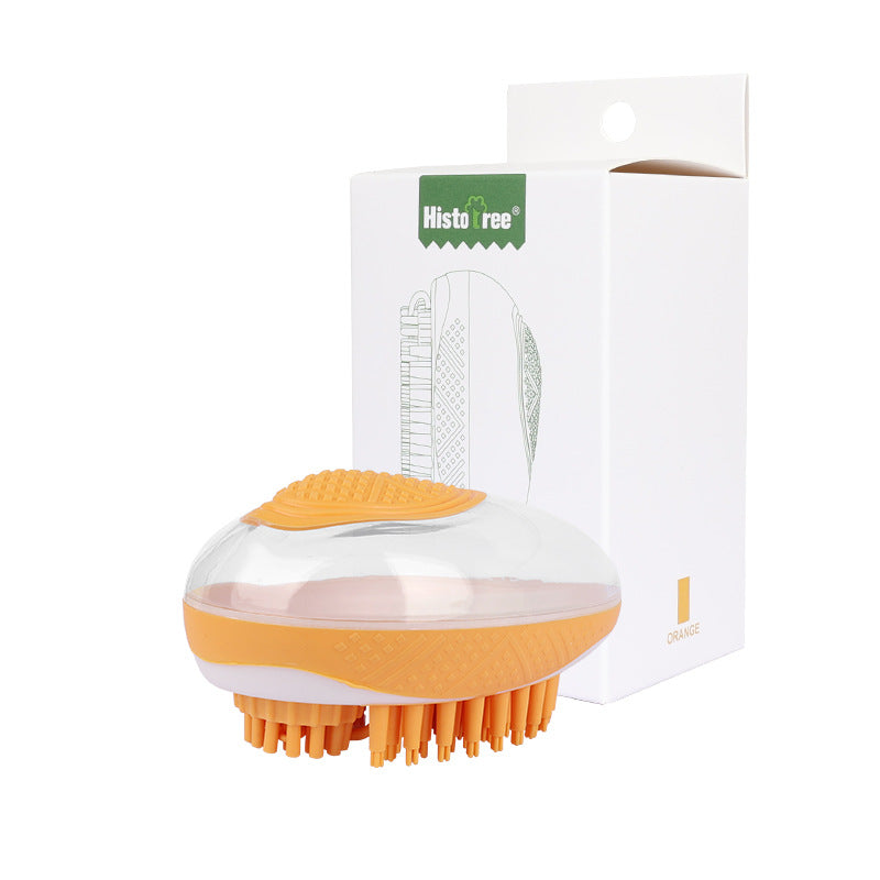 2-in-1 Dog Bath Brush & Massage Grooming Tool