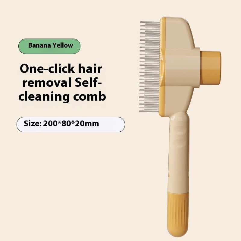 Professional Pet Grooming Comb – With Release Button for Cats & Dogs