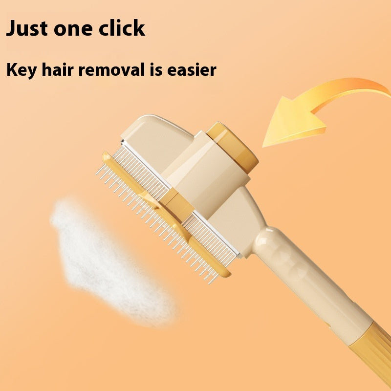 Professional Pet Grooming Comb – With Release Button for Cats & Dogs