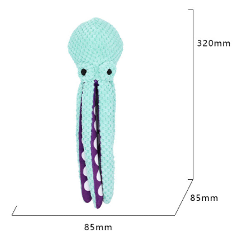 Interactive Plush Chew Toy – Voice Octopus for Dogs & Cats