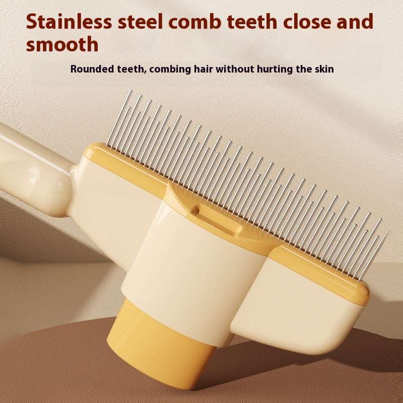 Professional Pet Grooming Comb – With Release Button for Cats & Dogs